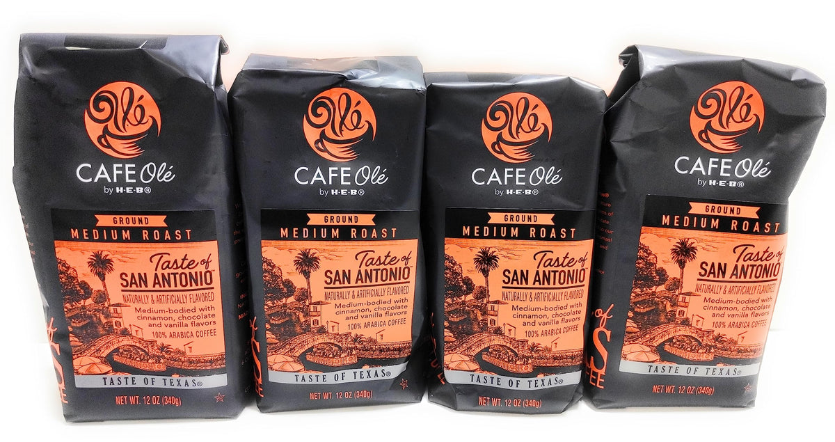 Cafe Ole Roasting Plant Ground Coffee — Taste of San Antonio, 12oz Pack of 4
