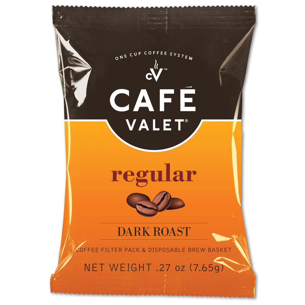 Cafe Valet Regular Dark Roast – 84-Count Single-Serve Packets for Café Valet Makers