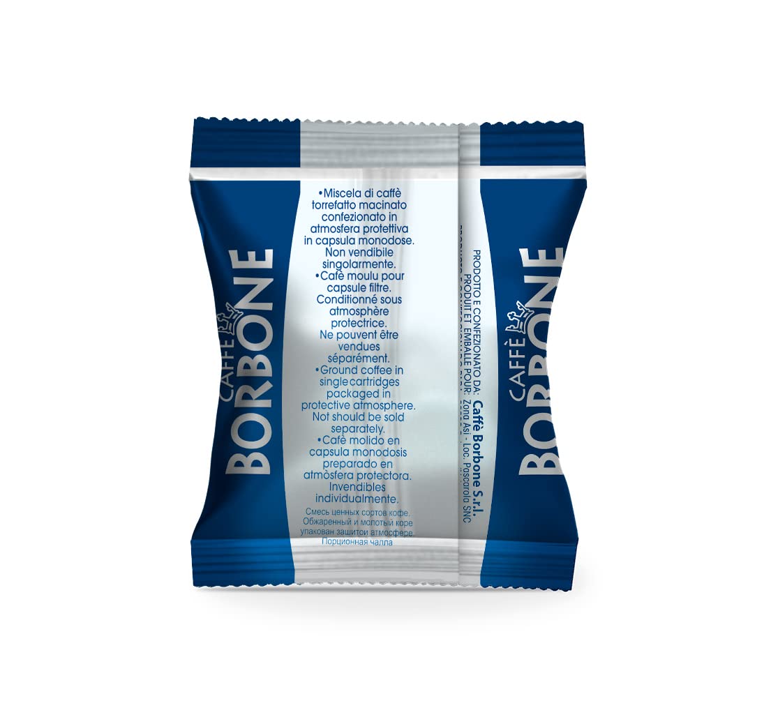 Caffè Borbone Blue Blend Pods – Medium Roast, 50 Count, Nespresso Compatible