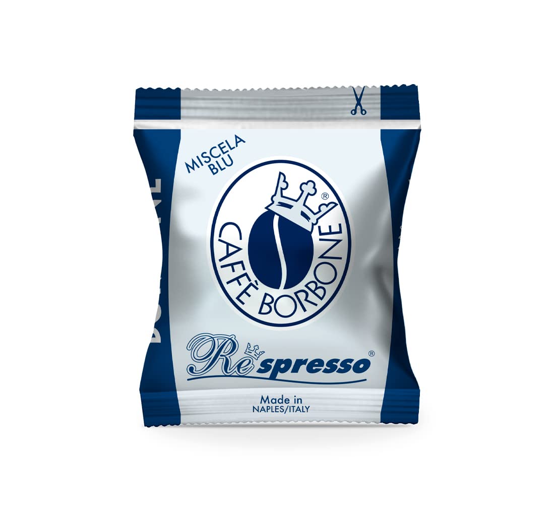 Caffè Borbone Blue Blend Pods – Medium Roast, 50 Count, Nespresso Compatible