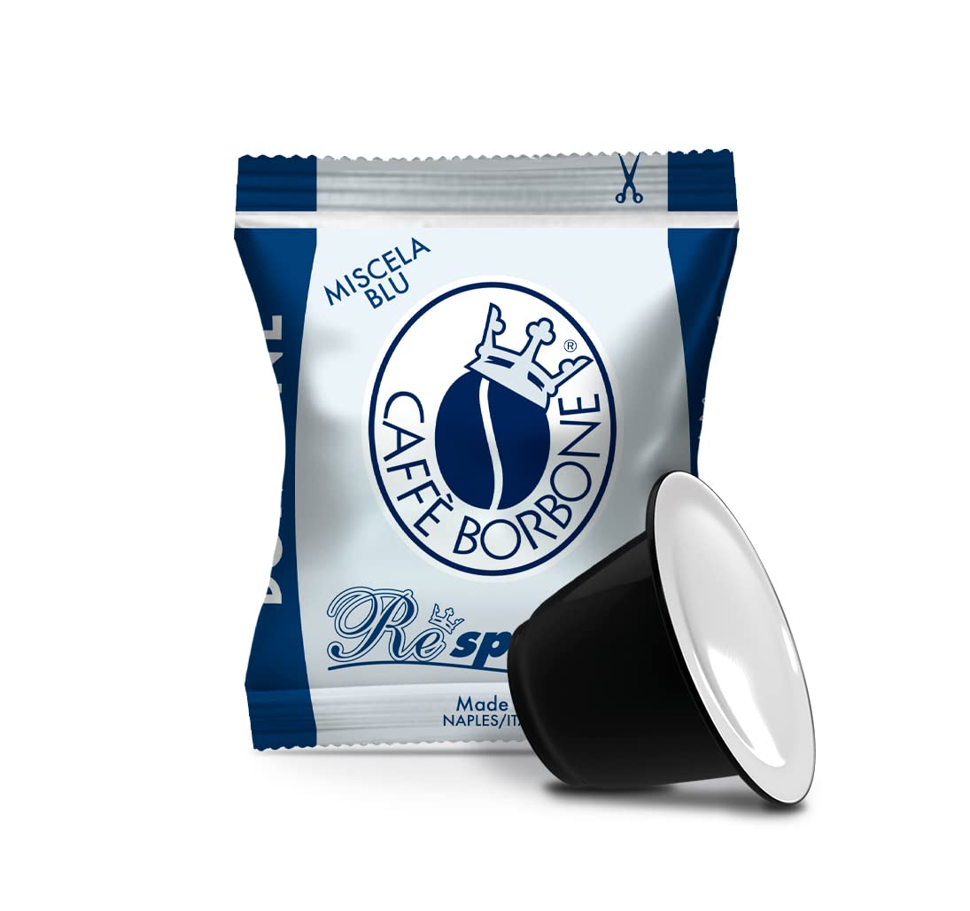 Caffè Borbone Blue Blend Pods – Medium Roast, 50 Count, Nespresso Compatible