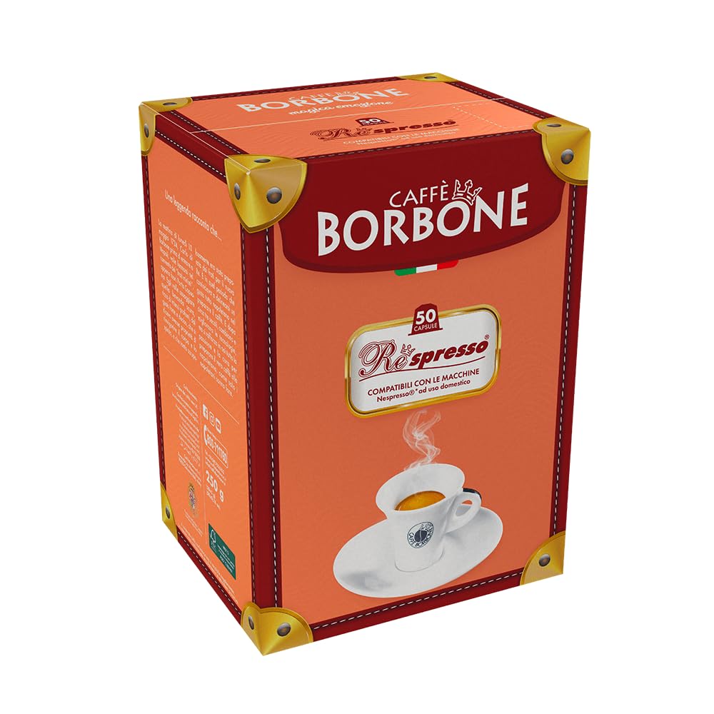 Caffè Borbone Blue Blend Pods – Medium Roast, 50 Count, Nespresso Compatible