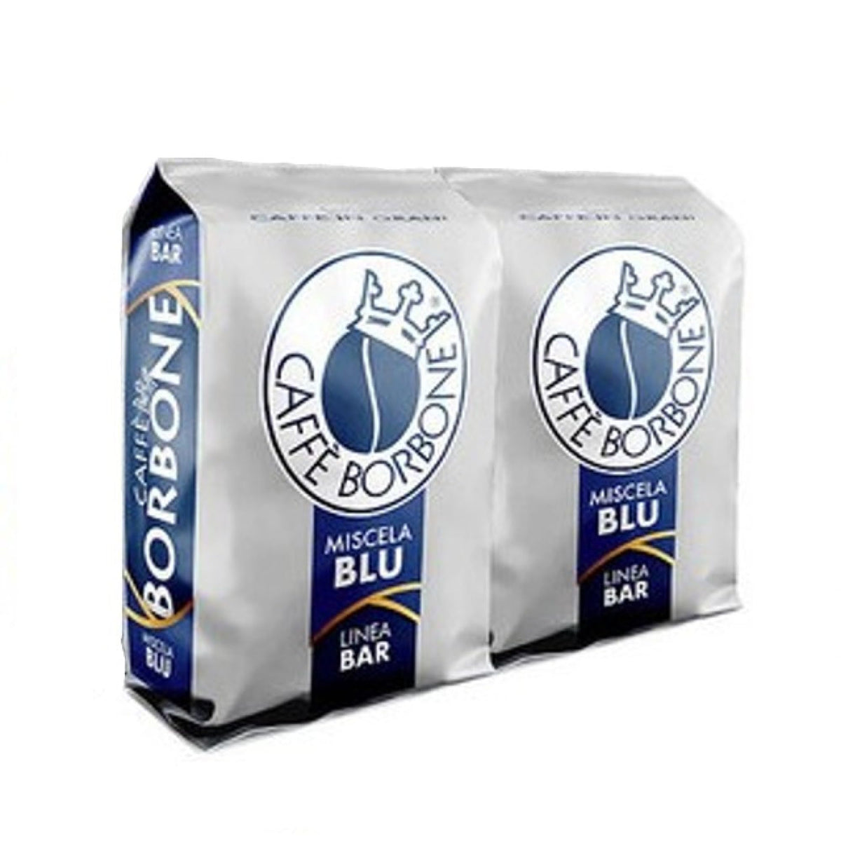 Caffe Borbone Blue Blend Whole Bean Coffee – Dark Roast Arabica & Robusta, 2 x 2.2 lb Bags
