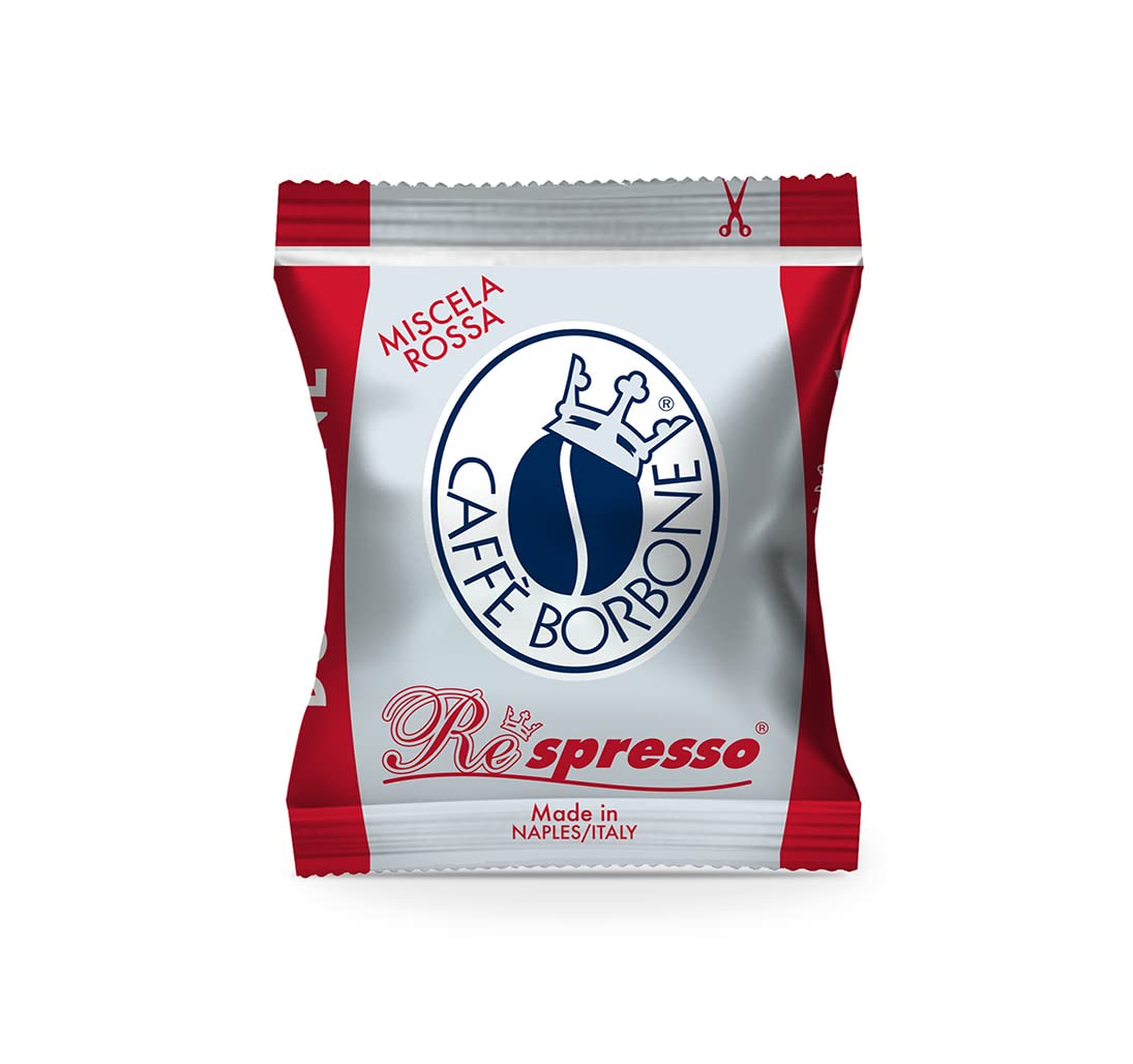 Caffè Borbone Miscela Rossa Espresso Pods – Red Blend, 50 Count, Nespresso Original Compatible