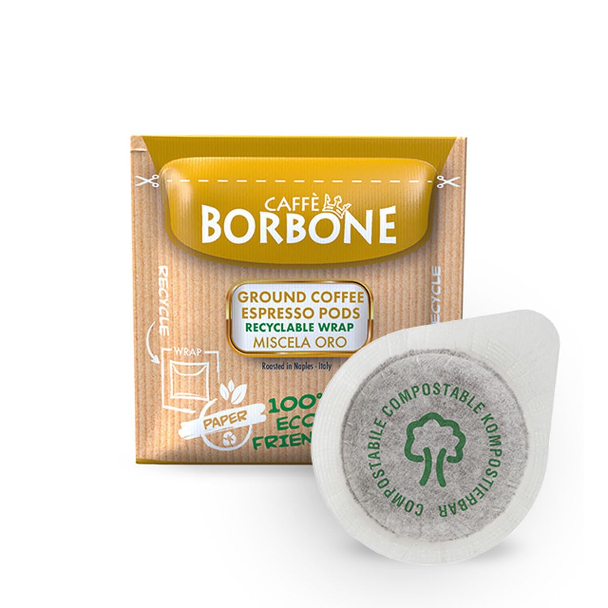 Caffè Borbone Espresso Pods – Gold Blend (Miscela Oro) – 50 Count | Dark Roast ESE Pods