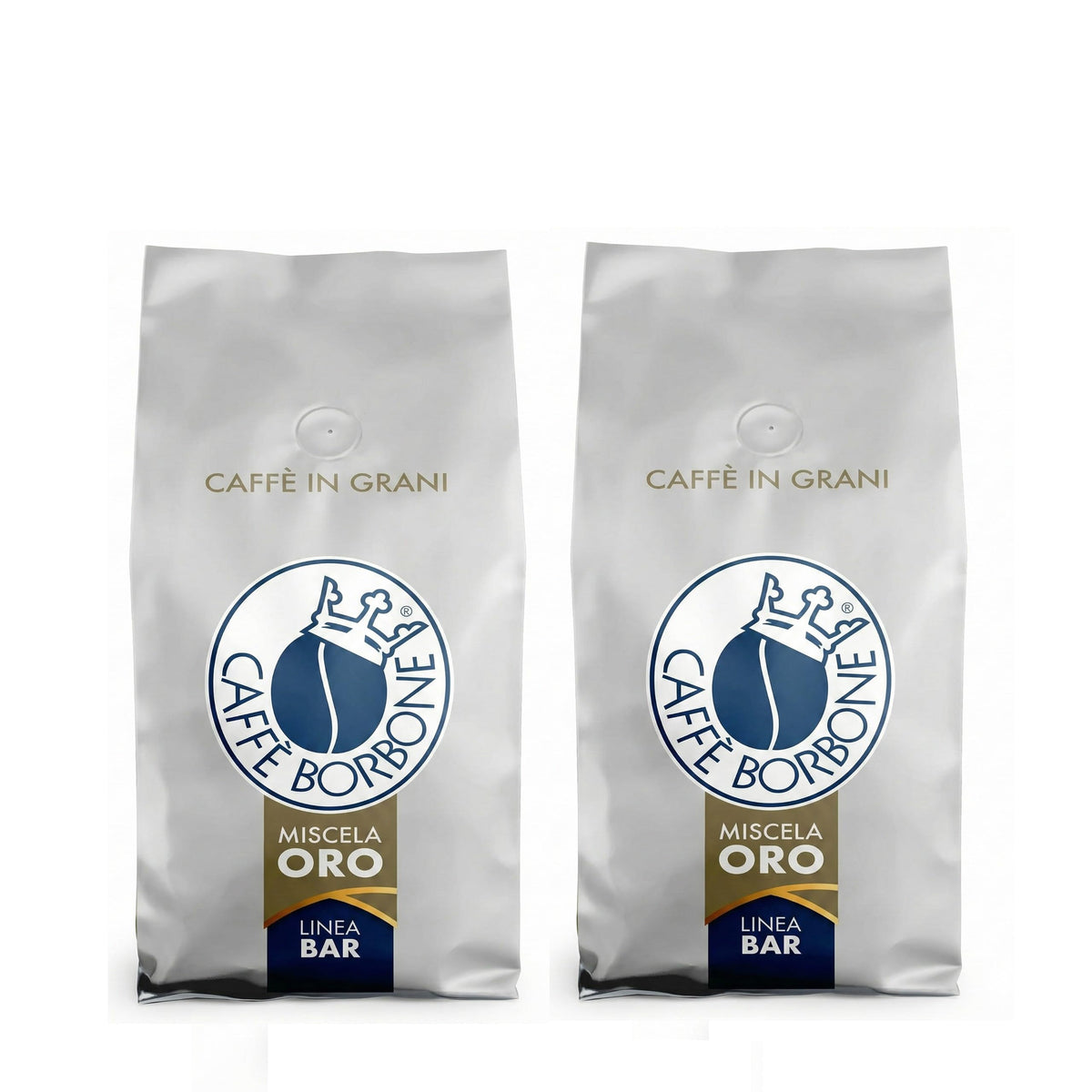 Caffè Borbone Miscela Oro Whole Bean Coffee – Gold Blend, Dark Roast, 4.4 lb Pack (2 x 2.2 lb)
