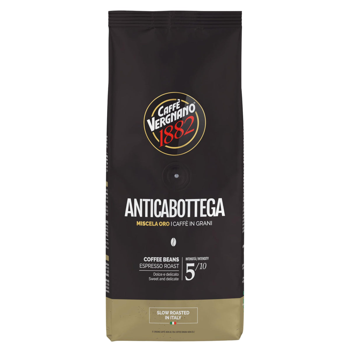 Caffe Vergnano 1882 Antica Bottega Arabica Whole Bean Coffee – 2.2 lb Bulk, Medium Roast for Espresso, French Press, Moka Pot
