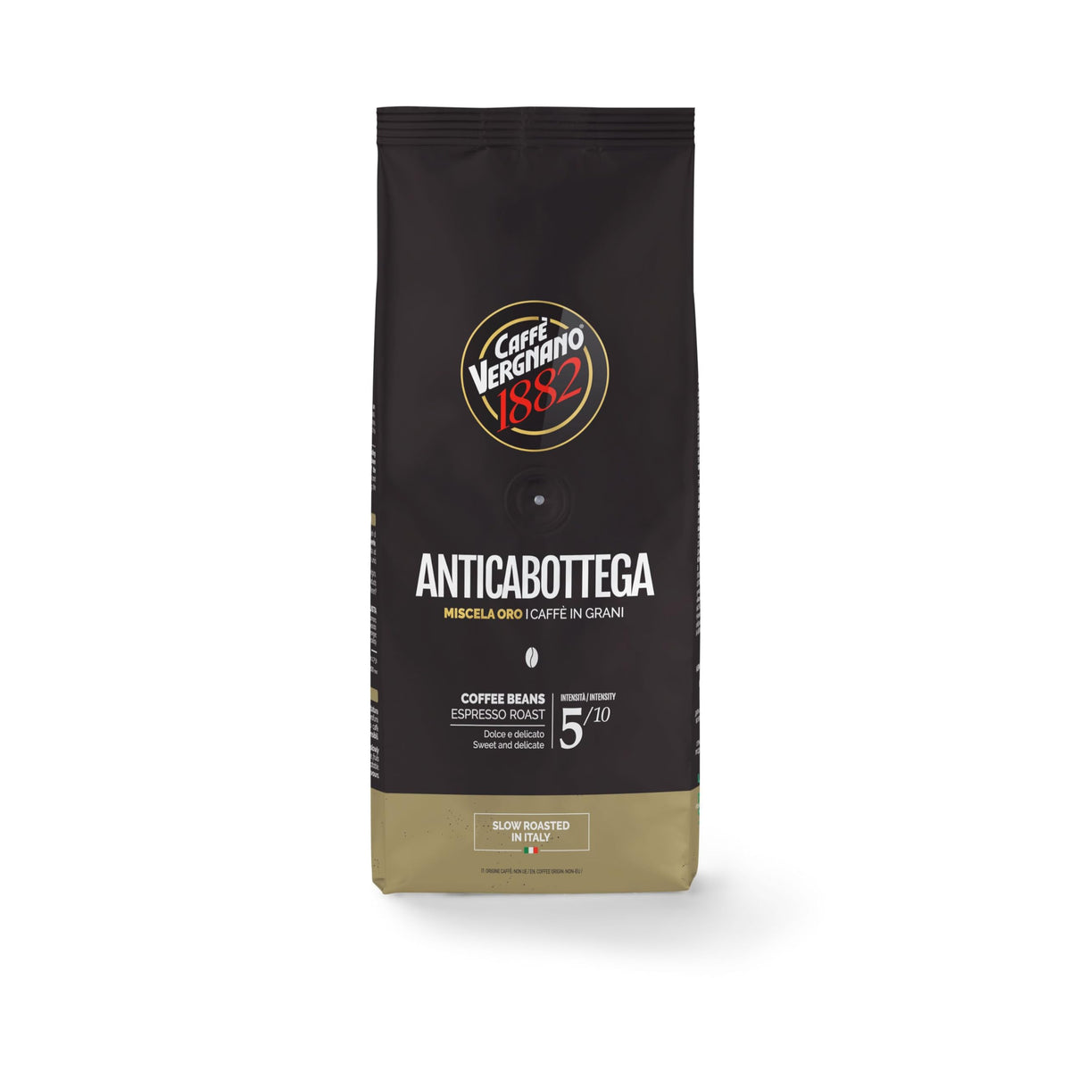 Caffe Vergnano 1882 Antica Bottega Whole Bean Coffee 1.1 lb – Medium Roast Arabica for Home Brewing