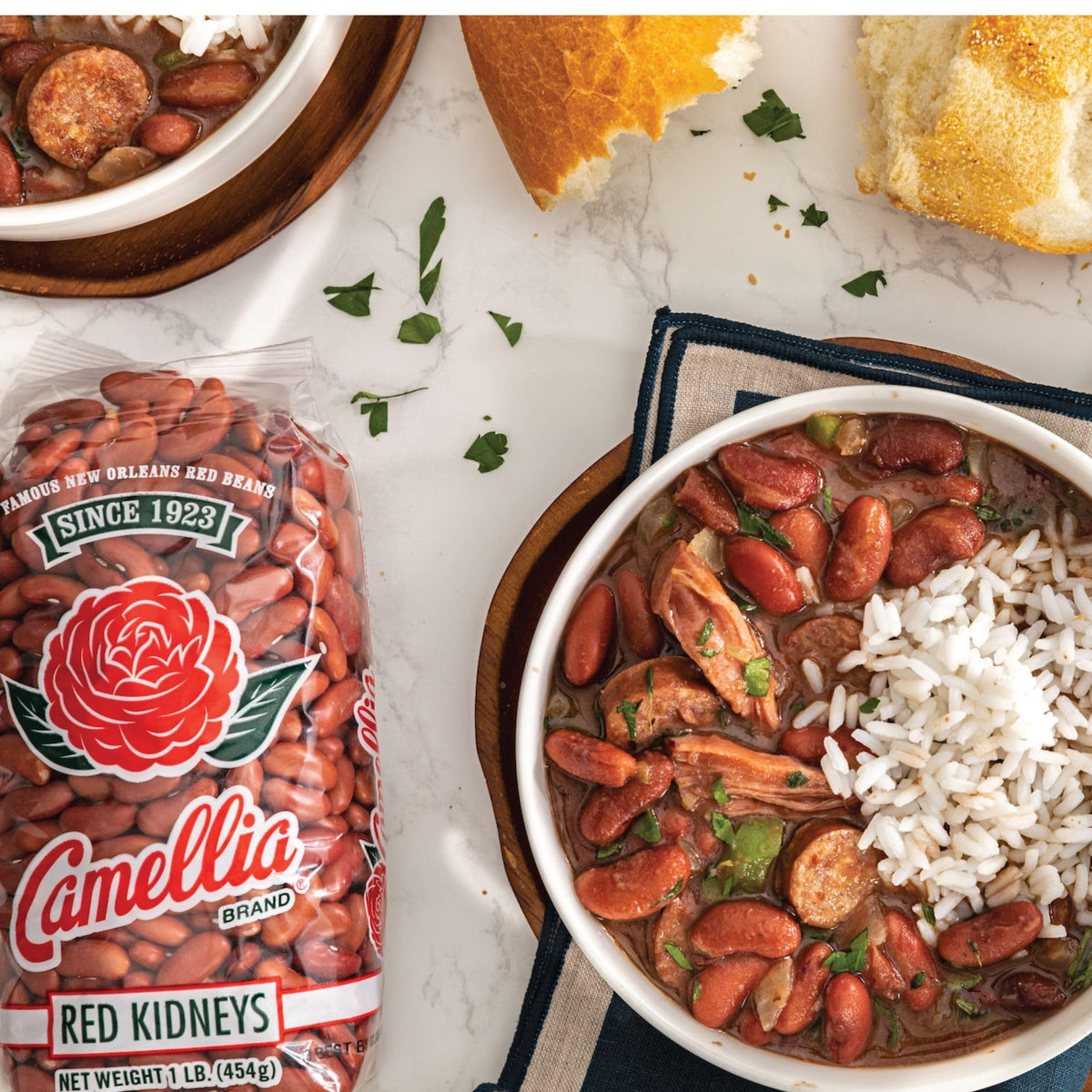Camellia Brand Dried Red Kidney Beans – Premium Non-GMO, 1 lb (Pack of 6)