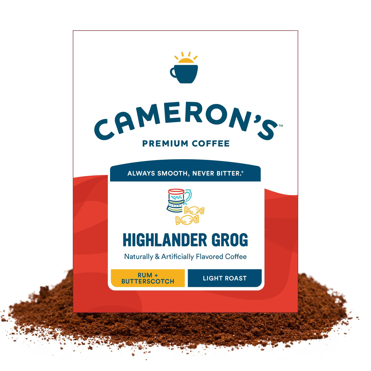 Cameron's Coffee Highlander Grog Ground Coffee — 64 oz Bag