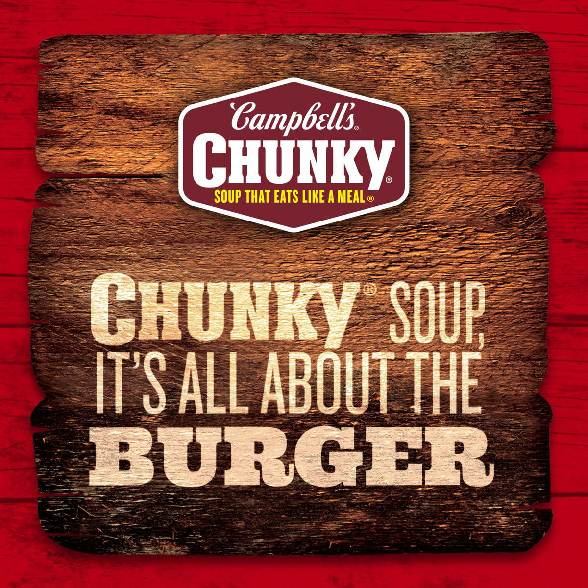Campbell's Chunky Cheesy Jalapeño Burger with Bacon Bits Soup – 18.8 oz Can (12 Pack)