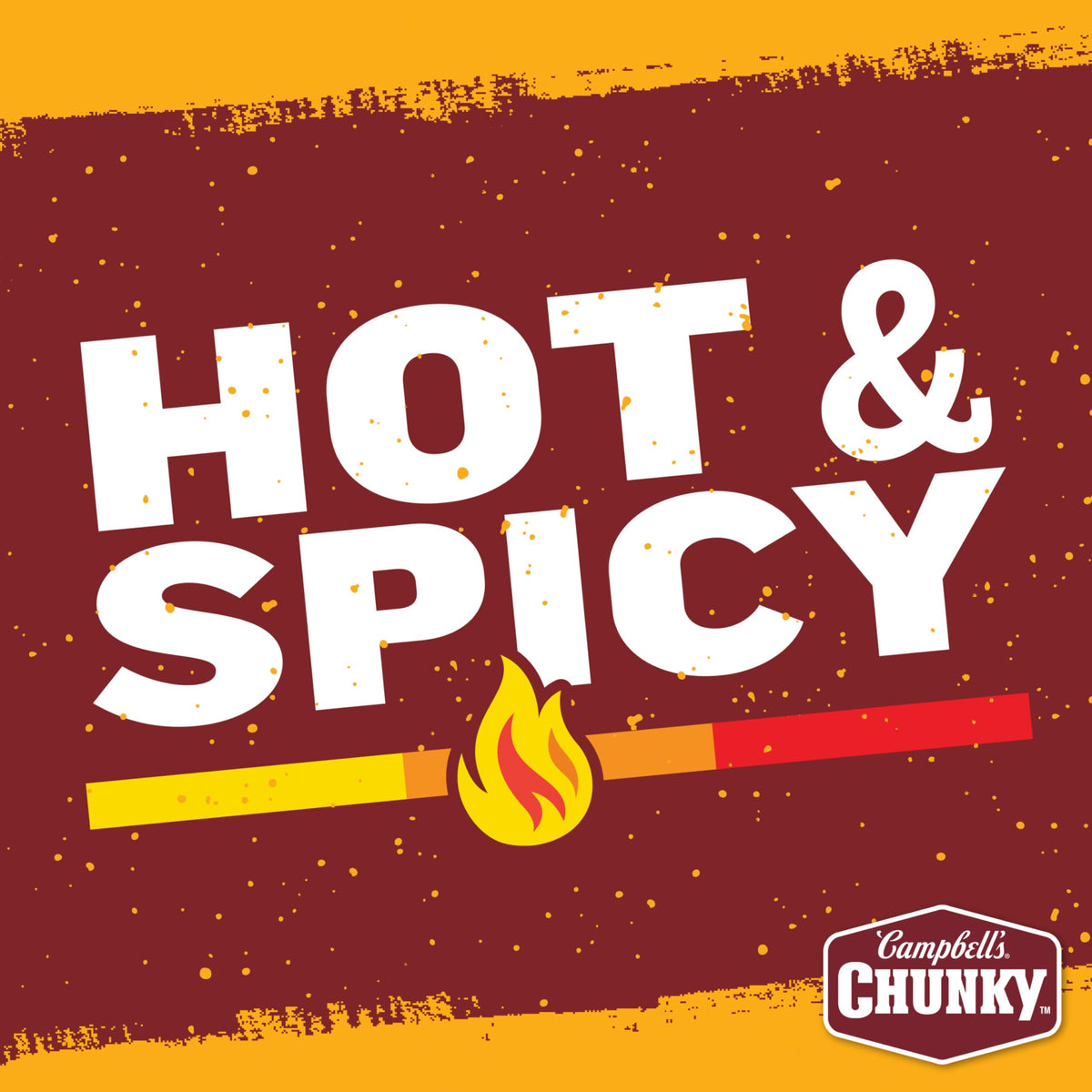 Campbell’s Chunky Hot and Spicy Chili With Beans – 16.5 oz Can (Pack of 12) | 28g Protein