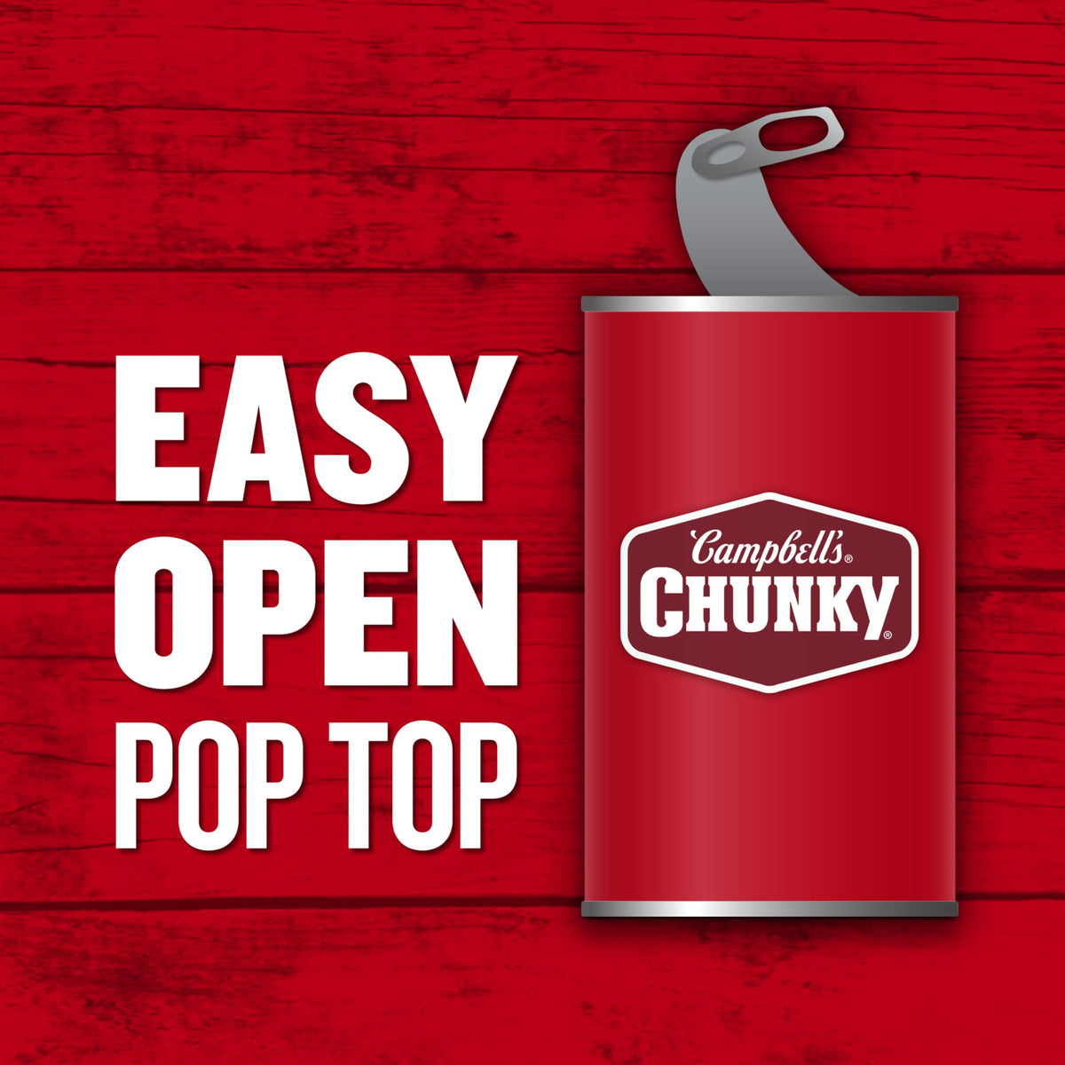Campbell’s Chunky Savory Pot Roast Soup – 18.8 oz Can (Pack of 12) | 13g Protein