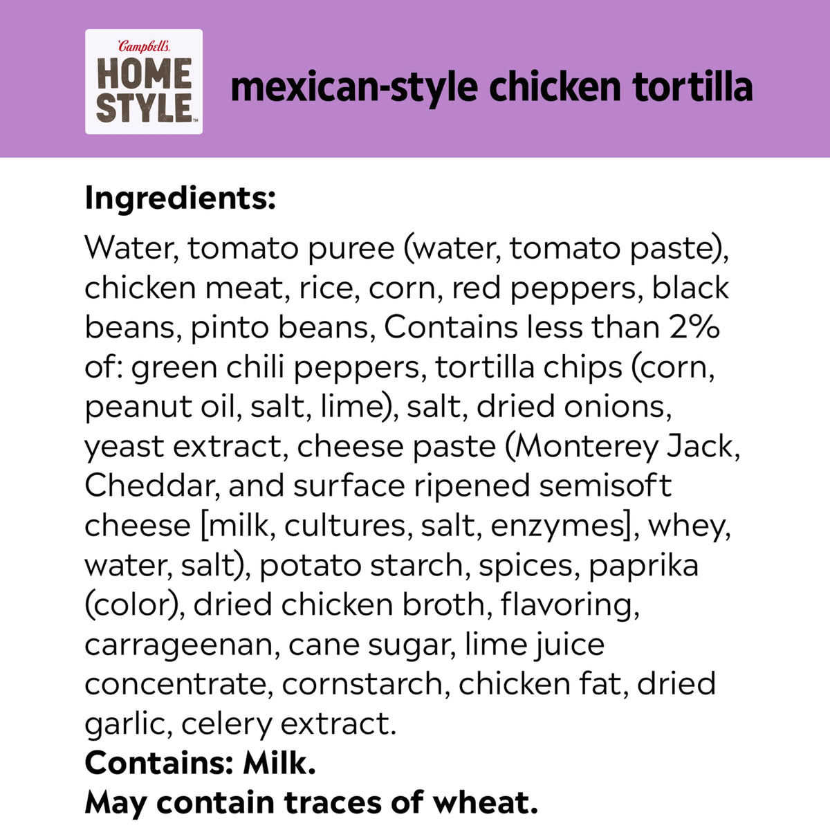 Campbell's Homestyle Mexican-Style Chicken Tortilla Soup, 16.1 oz Can (Case of 12)