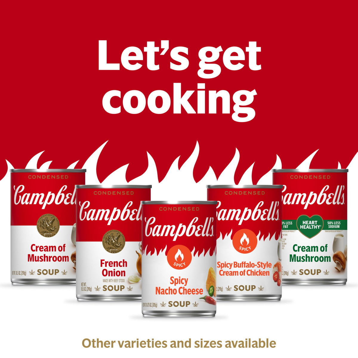 Campbell's Condensed Spicy Buffalo-Style Cream of Chicken Soup, 10.5 oz Can (Case of 12)