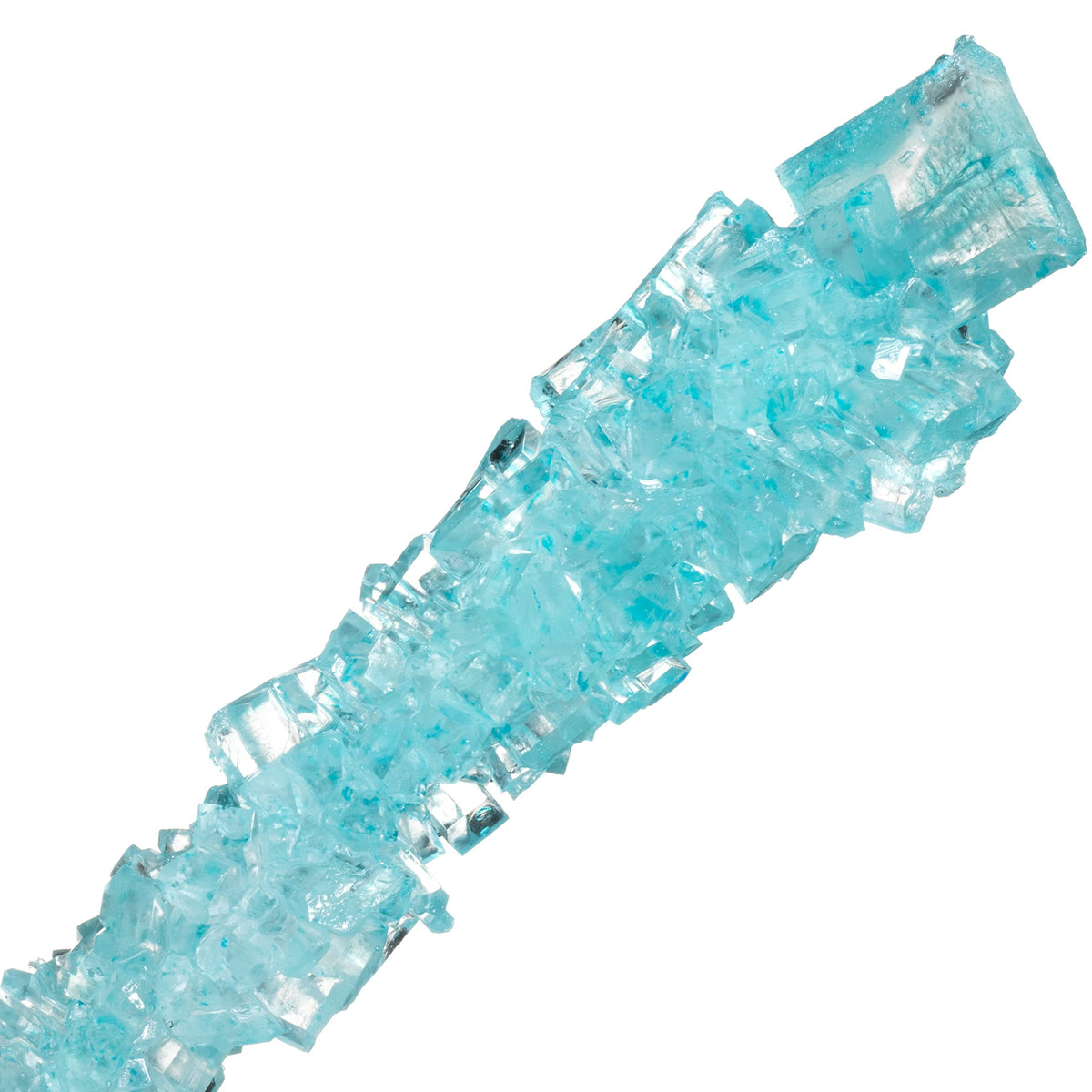 Candy Envy Rock Candy Sticks – Light Blue & White, 36-Pack (Cotton Candy & Original Sugar)