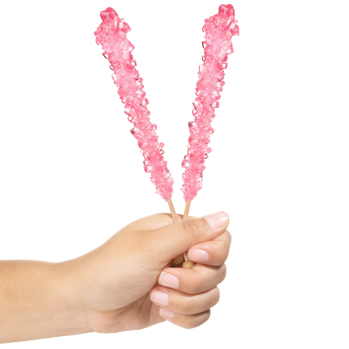 Candy Envy Light Pink Cherry Rock Candy Sticks – 36 Individually Wrapped Party Favors