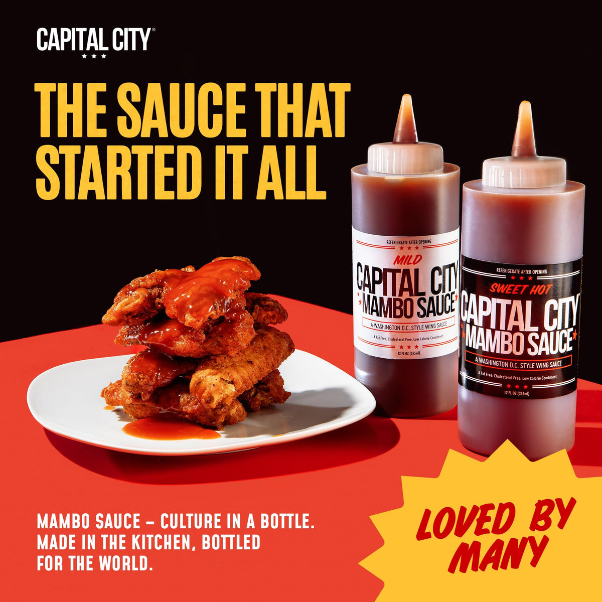 Capital City Mambo Sauce Sweet Hot & Mild Variety Pack – 12oz 2 Pack