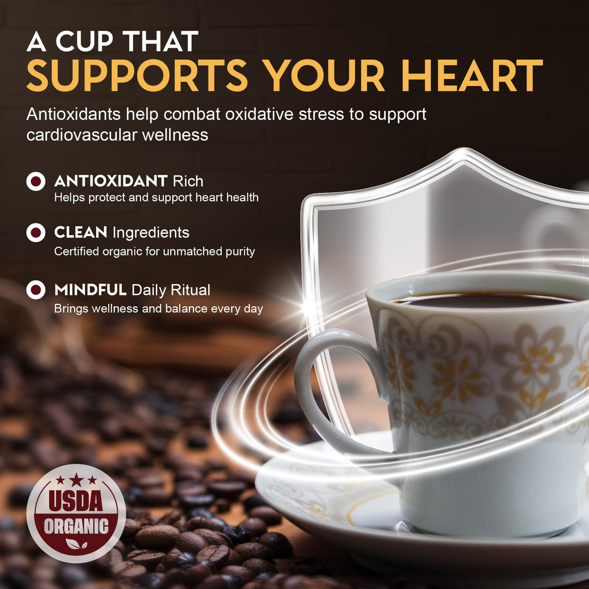 Cardiology Coffee – USDA Organic Mold-Free 12oz Whole Bean Light Roast