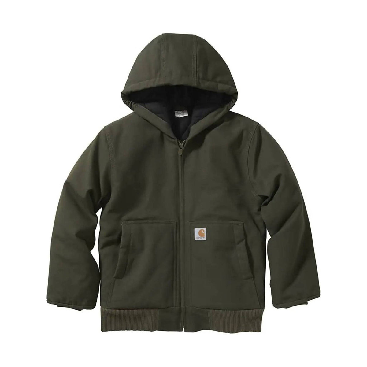 Carhartt Kids' Flannel Quilt Lined Active Jacket - Olive