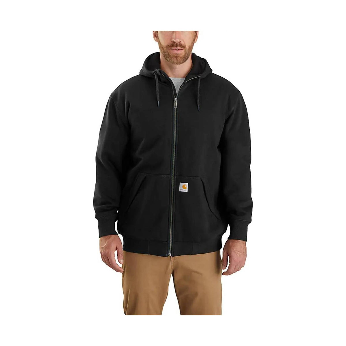 Carhartt Men's Rain Defender Midweight Thermal Lined Sweatshirt - Black