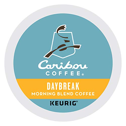 Caribou Coffee Daybreak Morning Blend K-Cup Pods – Light Roast, 96 Count (4 Boxes of 24)