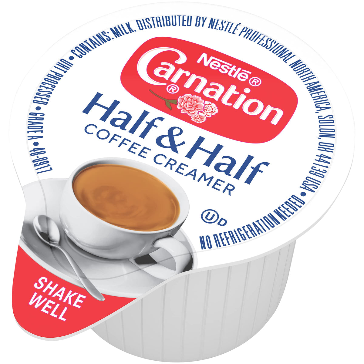 Coffee Mate Nestle Carnation Half and Half Coffee Creamer – Real Dairy, 0.304 fl oz Tubs (Pack of 360)