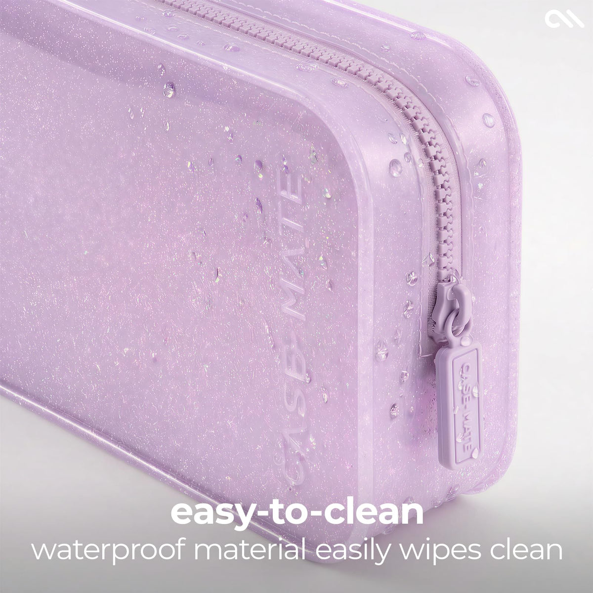Case-Mate Jelly Makeup Bag - Waterproof Zipper Pouch - Stardust Twinkle