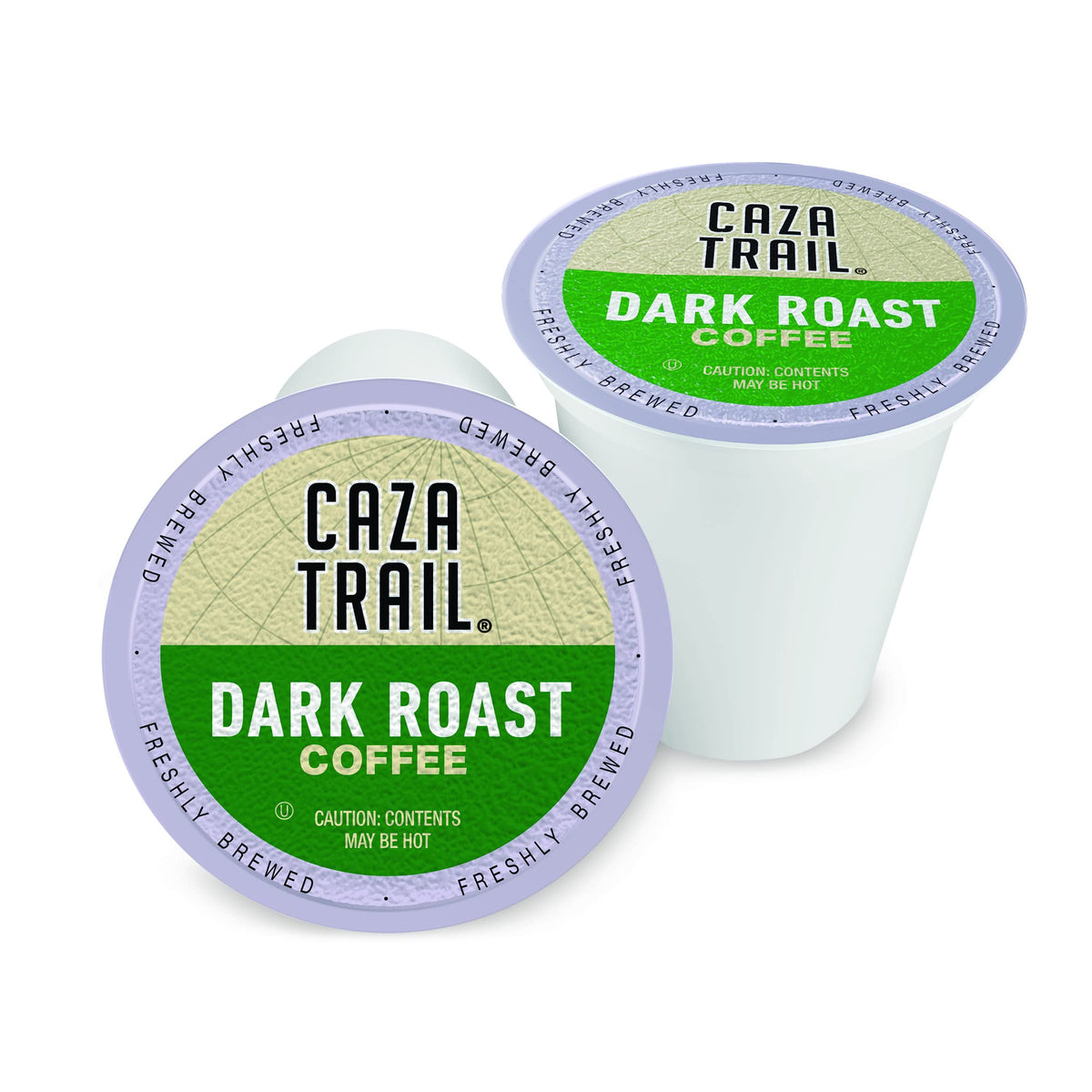 Caza Trail Coffee Pods Dark Roast, Single Serve (Pack of 100) | Kosher Certified