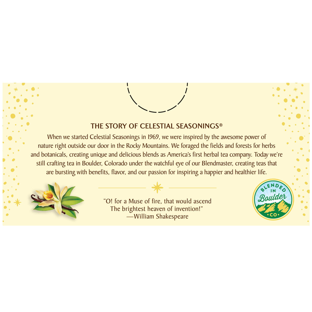 Celestial Seasonings Fireside Vanilla Spice Herbal Tea – Caffeine Free, 6-Pack