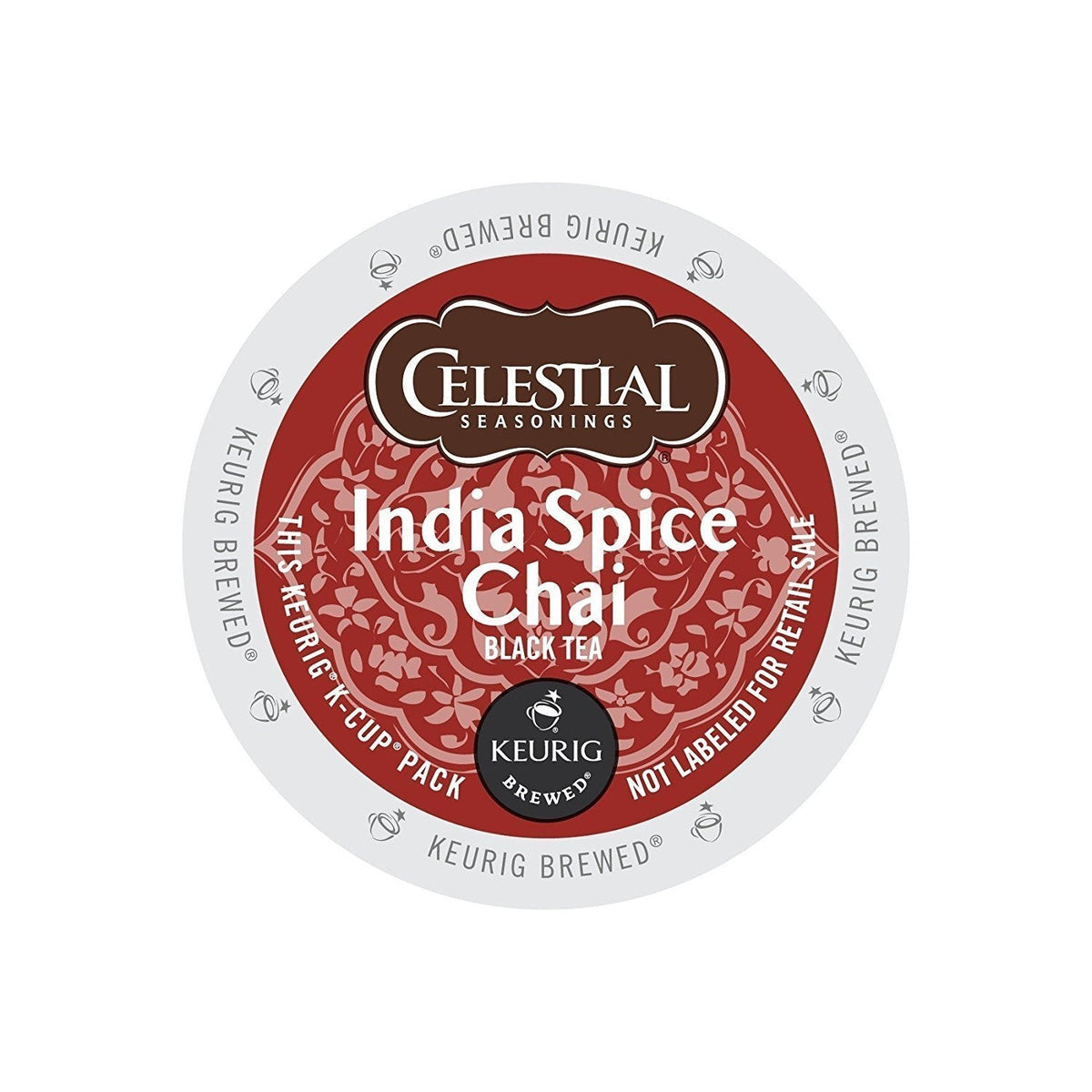 Celestial Seasonings India Spice Chai K-Cup, 48-Count Case — Keurig Compatible Tea Pods
