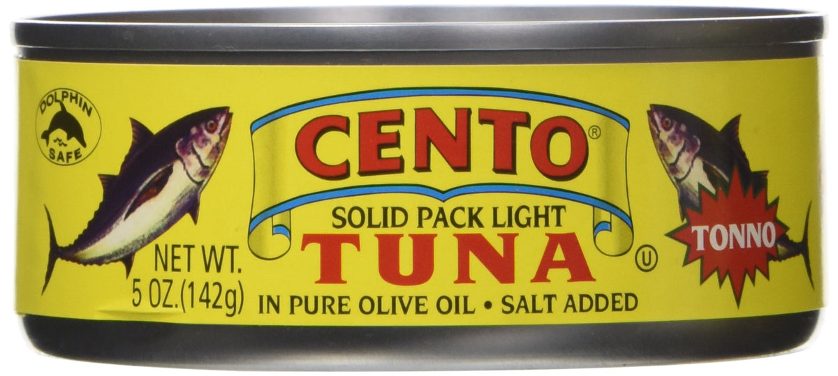 CENTO Tuna Tonno OOIL in Olive Oil, 5 oz - Pack of 12