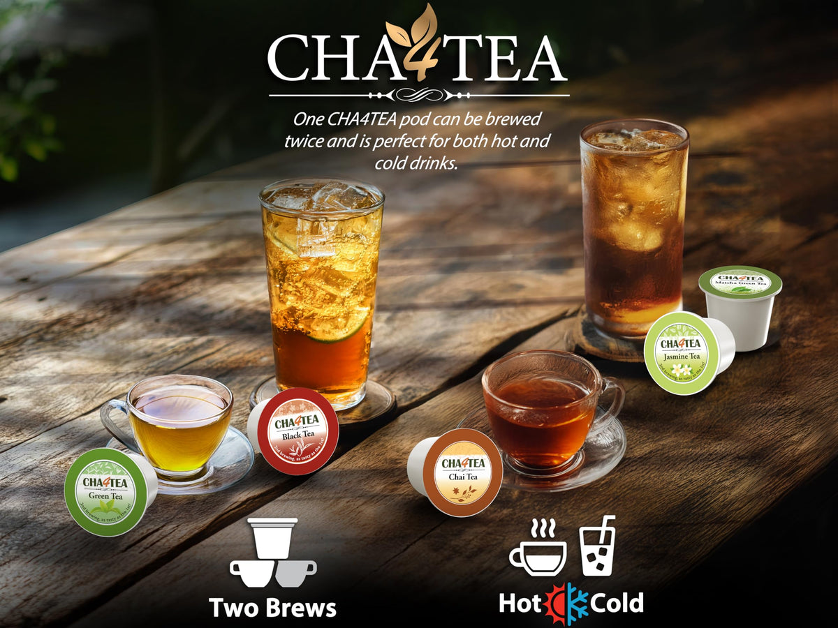 Cha4TEA 36-Count Matcha Green Tea Pods for Keurig – Authentic Japanese Matcha