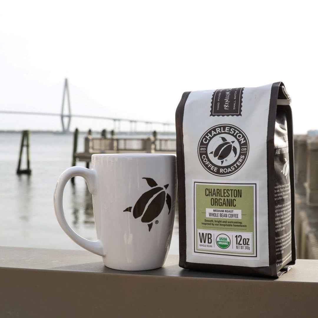 Charleston Coffee Roasters | Organic Ground Coffee – Medium Roast, 28oz