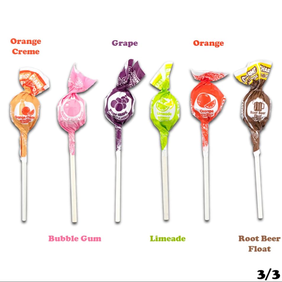 Charms Mini Pops – 4.5 lb Bag of 400 Fruity Hard Candy Lollipops in 18 Flavors | Gluten Free & Peanut Free | Tootsie Roll