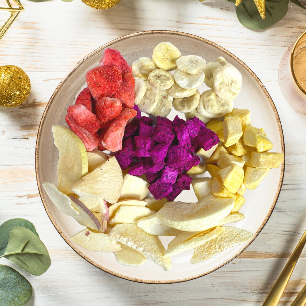 CHAVI Freeze Dried Fruits - Mixed 6-in-1 (6 Cans) Gift Box | No Added Sugars, Non-GMO, Vegan