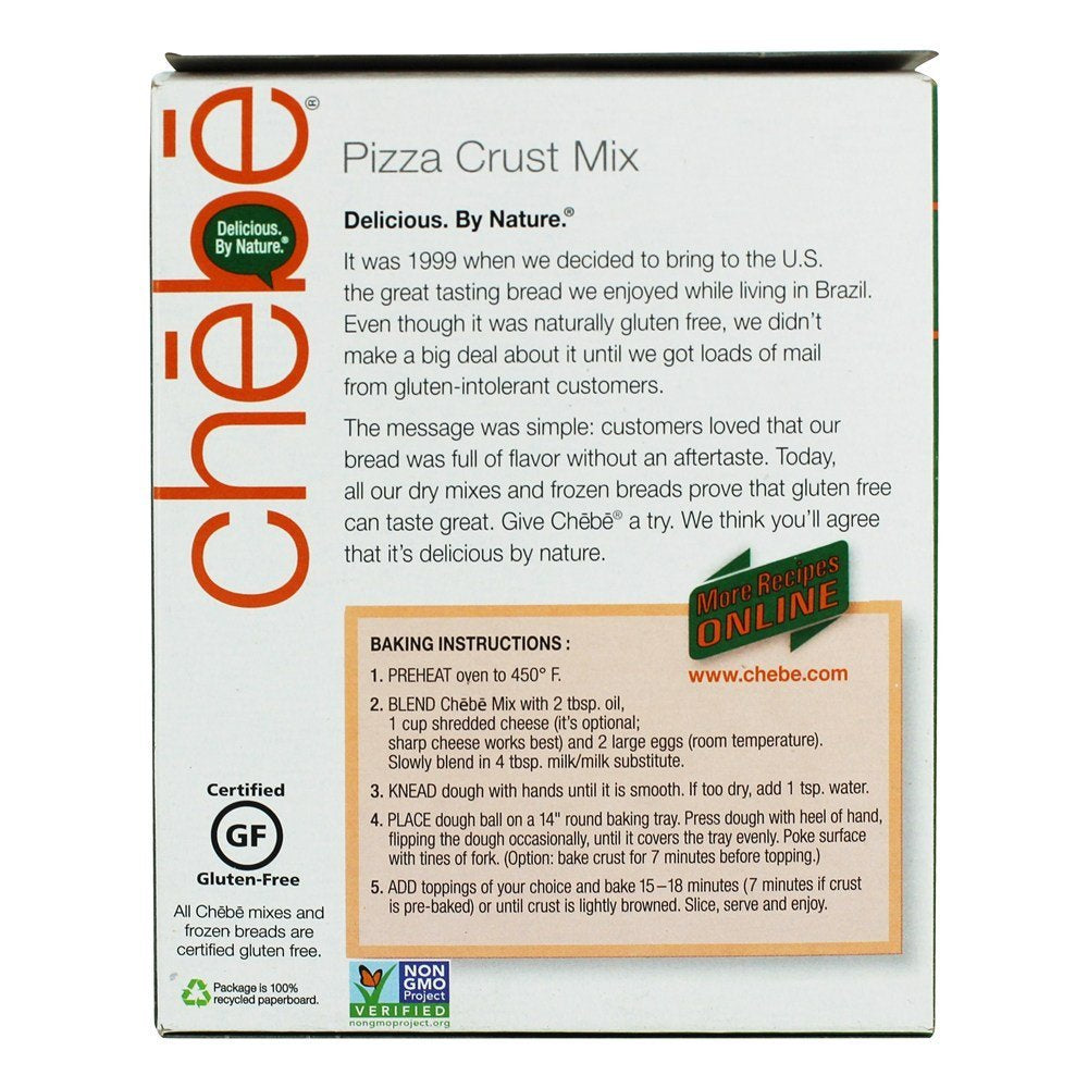 Chebe Bread Pizza Crust Mix – Gluten Free Original Version, 7.5 oz (Pack of 8)