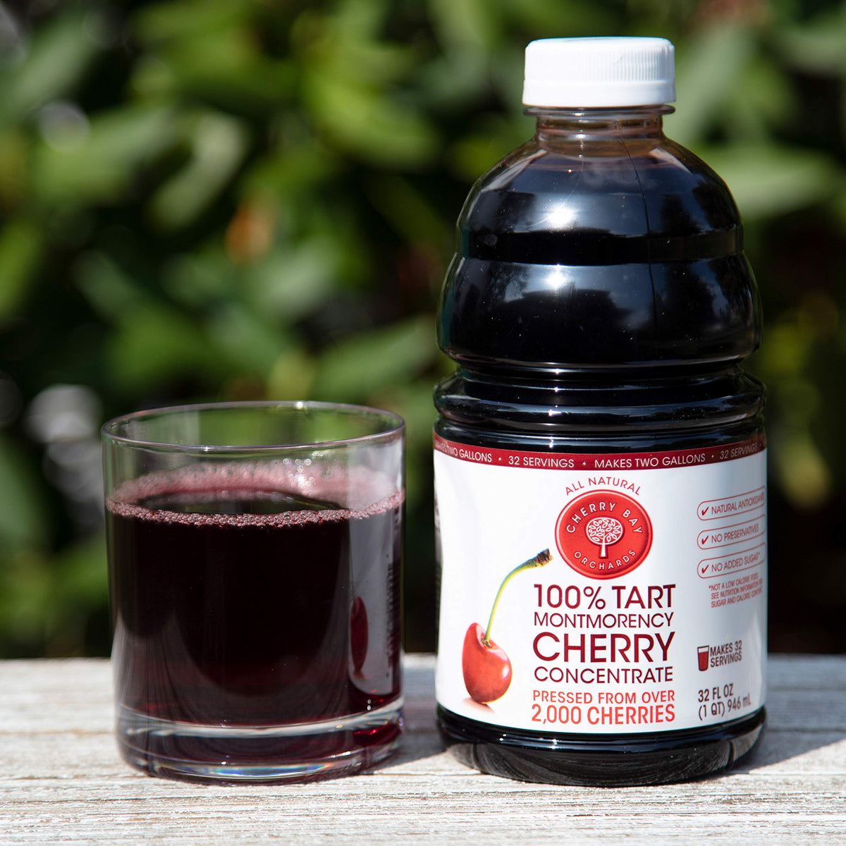 Cherry Bay Orchards Tart Cherry Concentrate - Natural Sleep Support Juice, 32oz