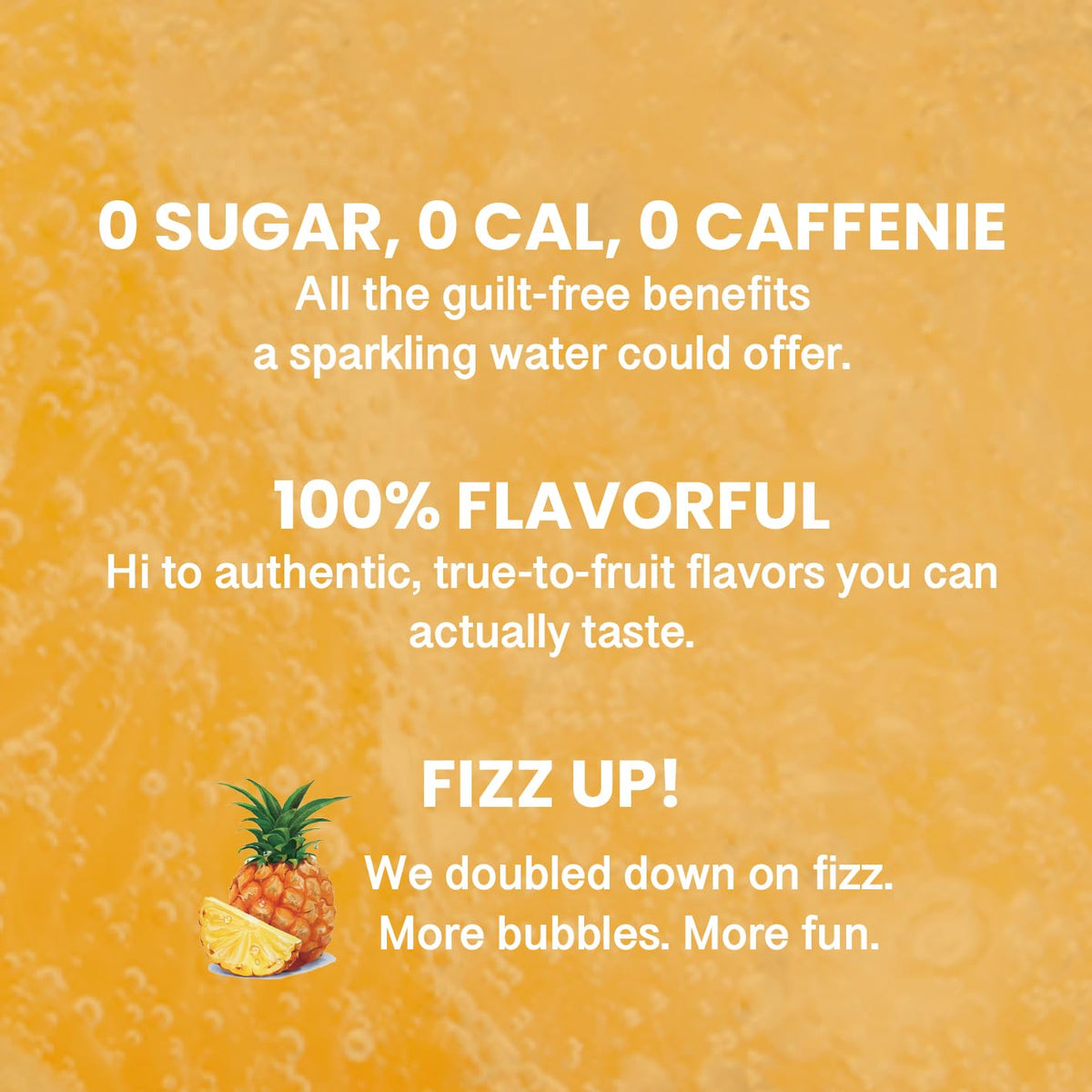 CHI FOREST Pineapple Sparkling Water – Zero Sugar, Zero Calories, 11.16 fl oz Cans (Pack of 24)