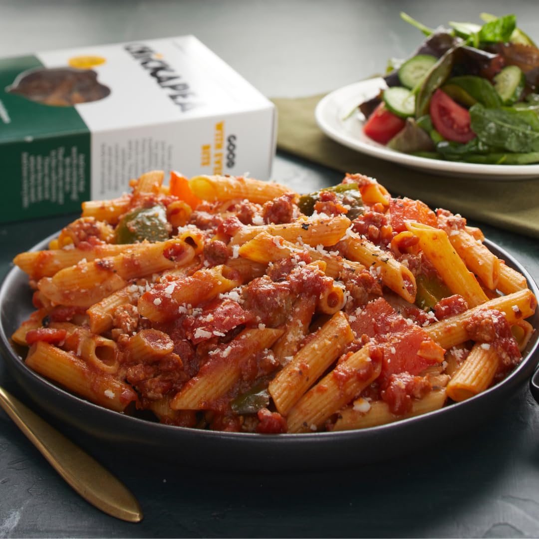 Chickapea Organic Chickpea Pasta – Penne, 8 oz (Pack of 6) | Protein-Packed & Gluten-Free