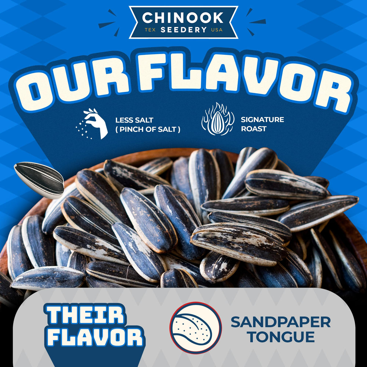 Chinook Seedery Cinnamon Toast Sunflower Seeds — Roasted, Low-Sodium, Keto Friendly, Gluten-Free, Non-GMO — 4 oz (12-Pack)