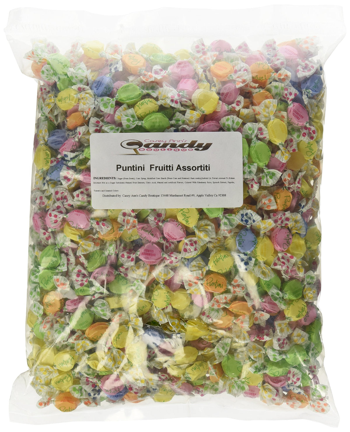Chipurnoi Puntini Italian Jujubes Frutti Assortiti 2lb – Five Fruit Flavors