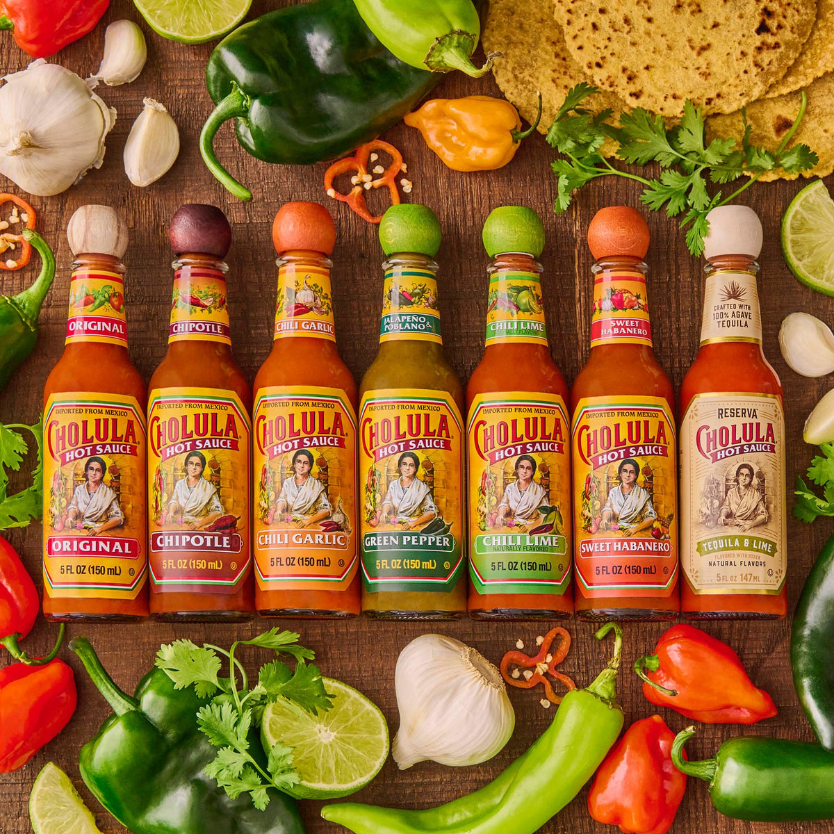 Cholula Hot Sauce Chili Garlic – Kosher, 5 oz (Pack of 12)