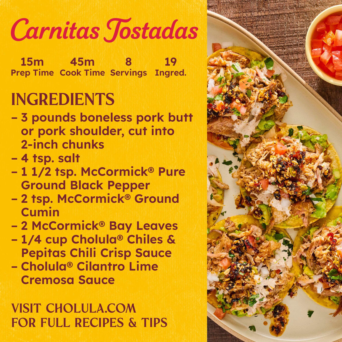 Cholula Chili Crisp: Chiles & Pepitas – Crunchy Medium-Heat Topping (6 x 8 oz)