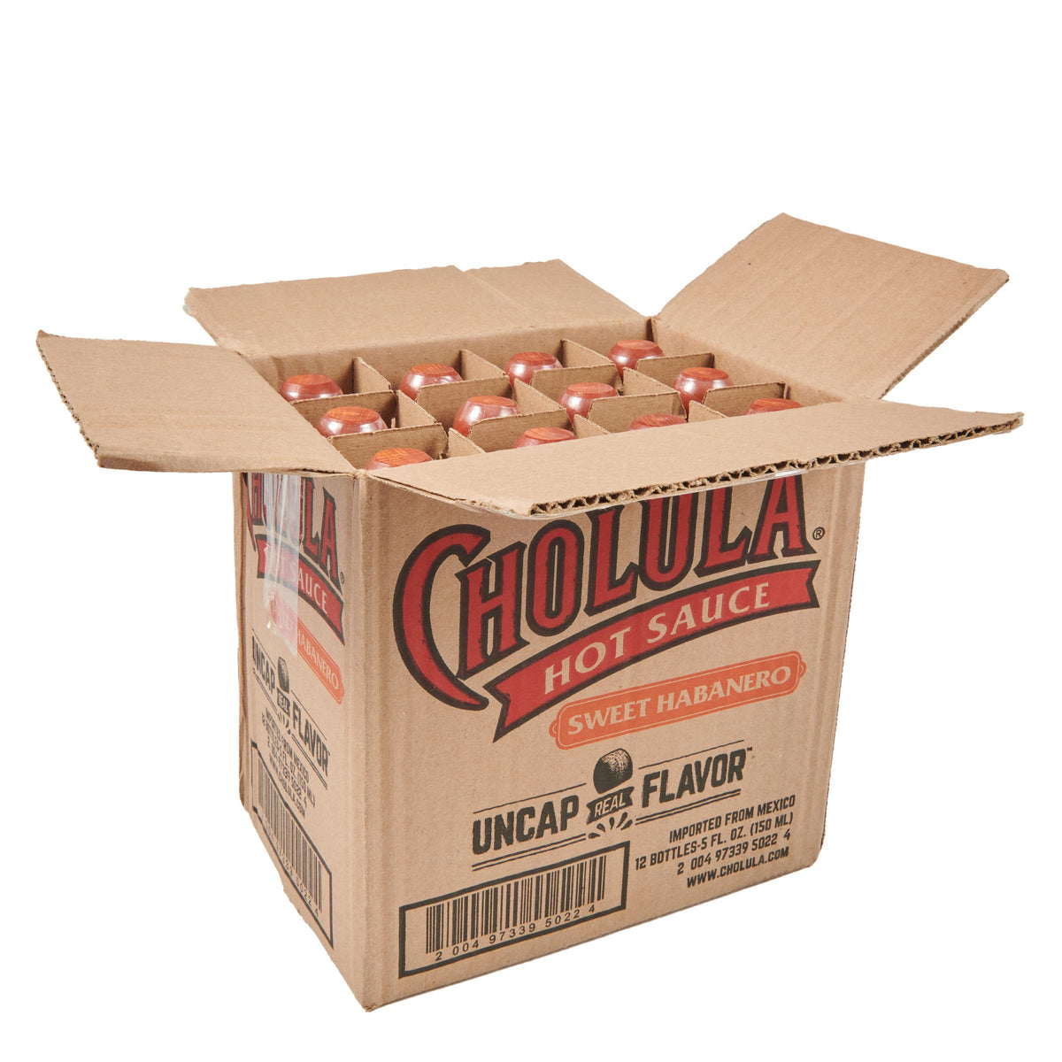 Cholula Sweet Habanero Hot Sauce, 5 fl oz – Pack of 12