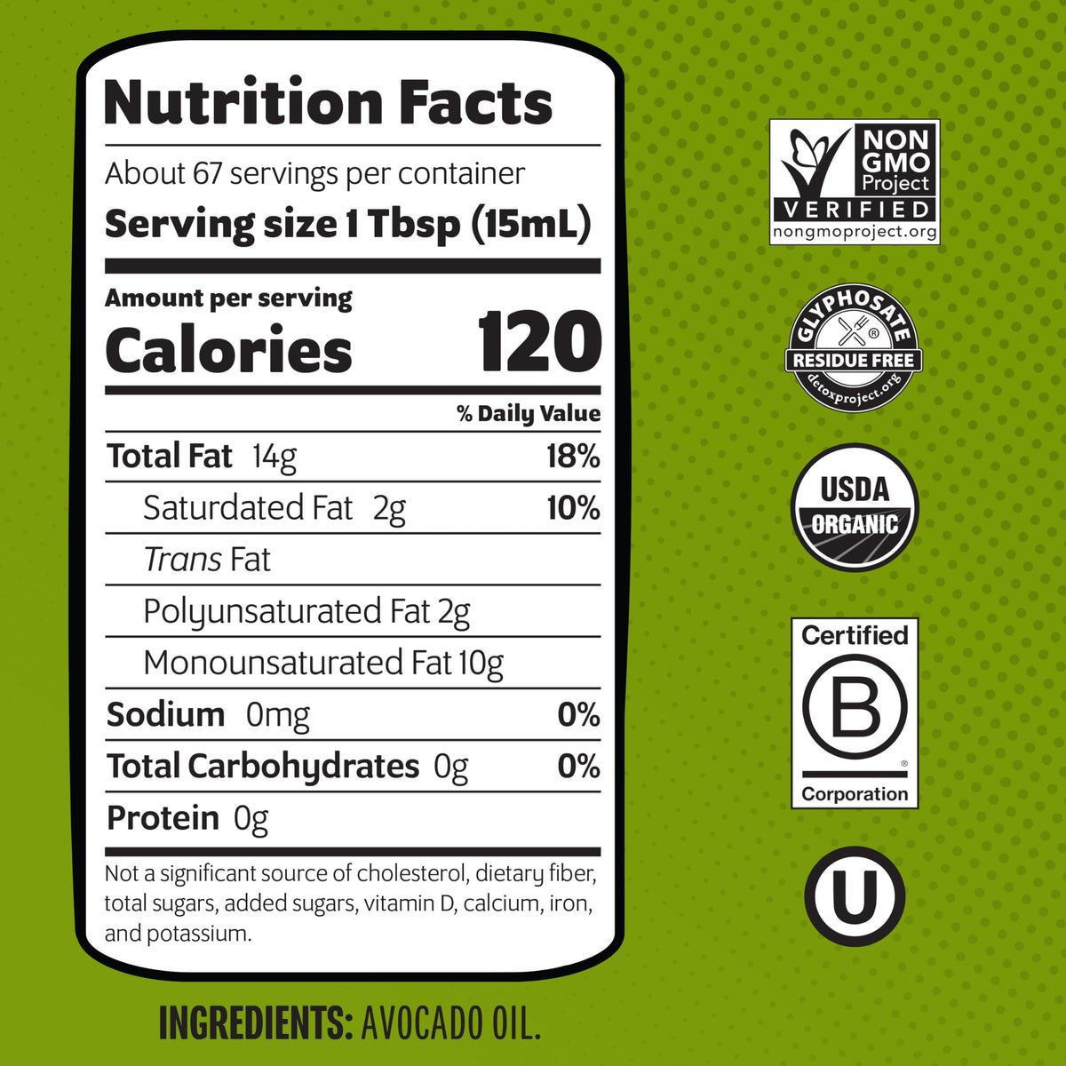 Chosen Foods Organic Avocado Oil, 33.8 Fl Oz – All-Purpose Cooking Oil from 100% Pure Avocados, Non-GMO, Gluten-Free, Keto Friendly, Glyphosate Free