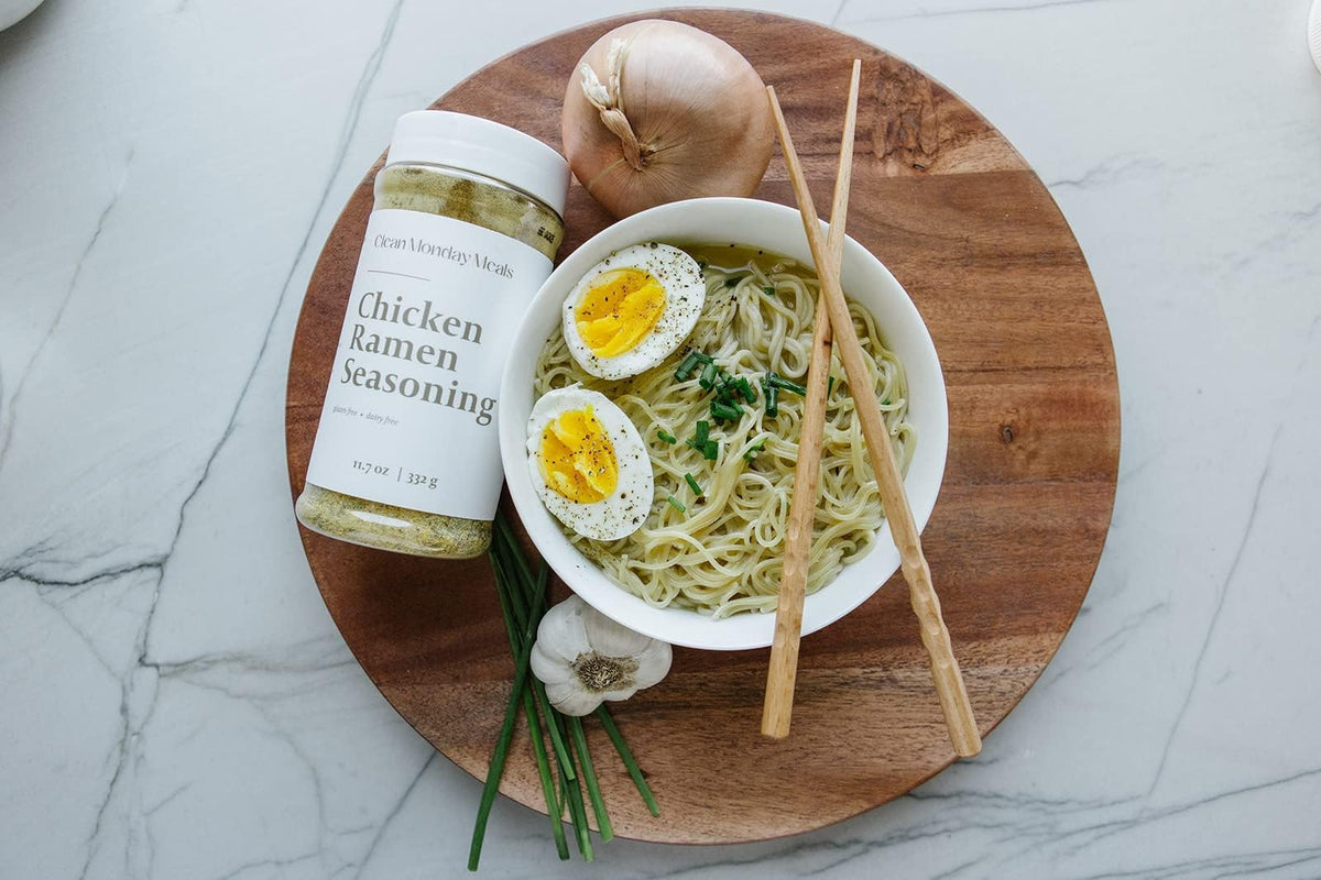 Clean Monday Meals Chicken and Beef Ramen Seasoning Mix | Gluten Free & Dairy Free | 11.07 oz (2-Pack) | Versatile Flavor Booster