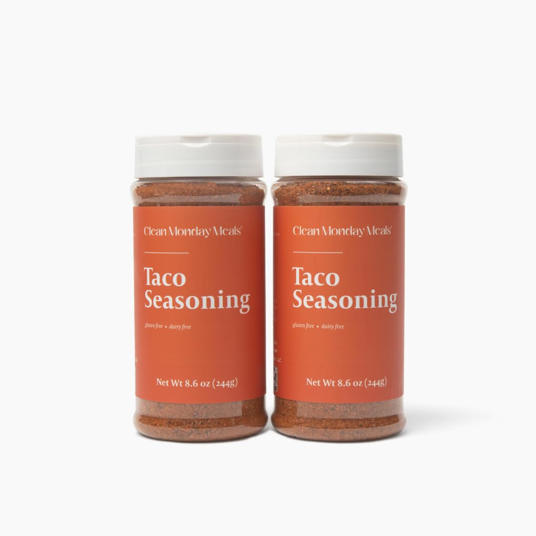Clean Monday Meals Taco Seasoning Mix | Gluten Free, Dairy Free, Non-GMO | Mediterranean Herbs & Garlic