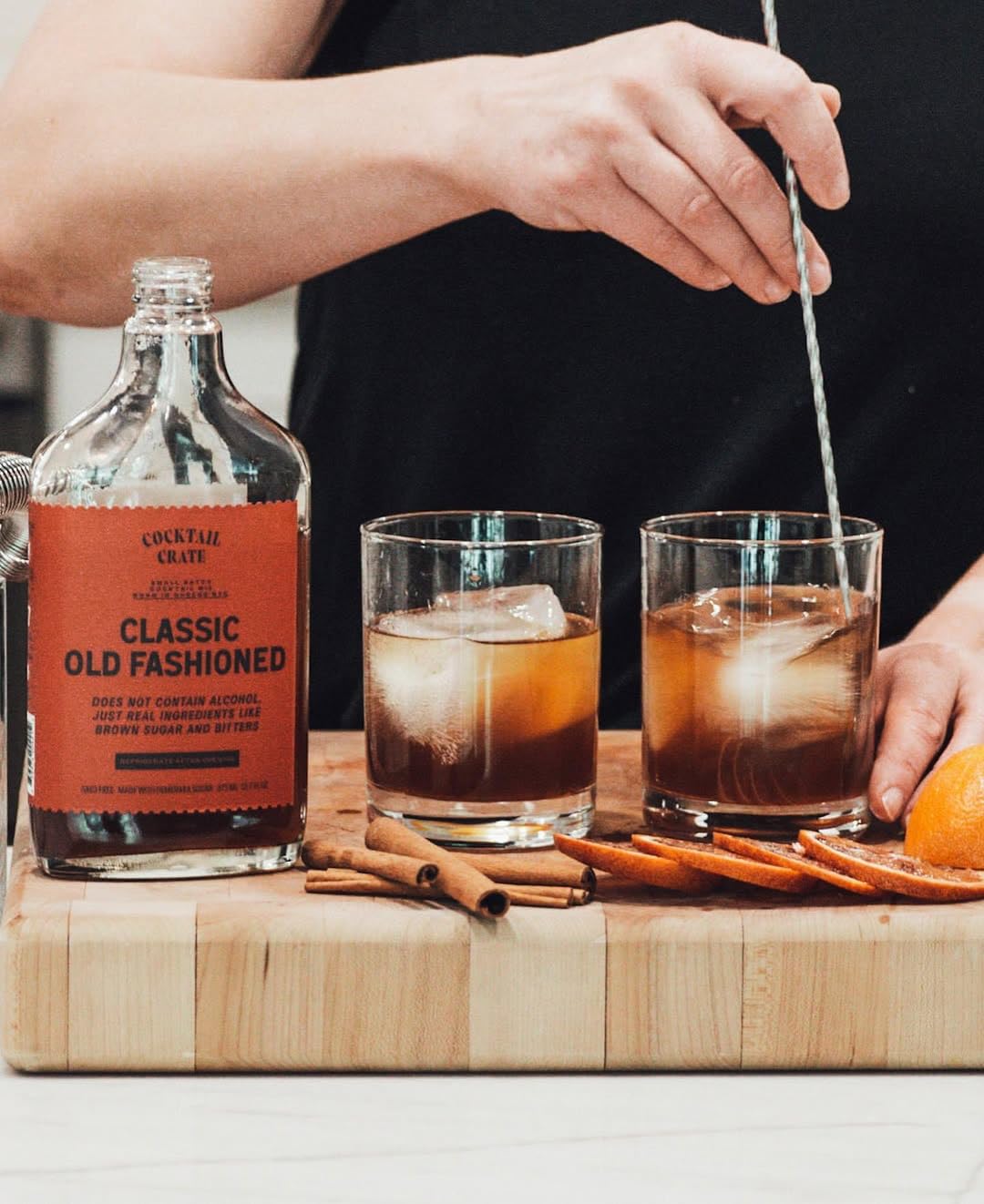 Cocktail Crate Old Fashioned Drink Mixer | 34 Cocktails, 12.7oz, 2-Pack
