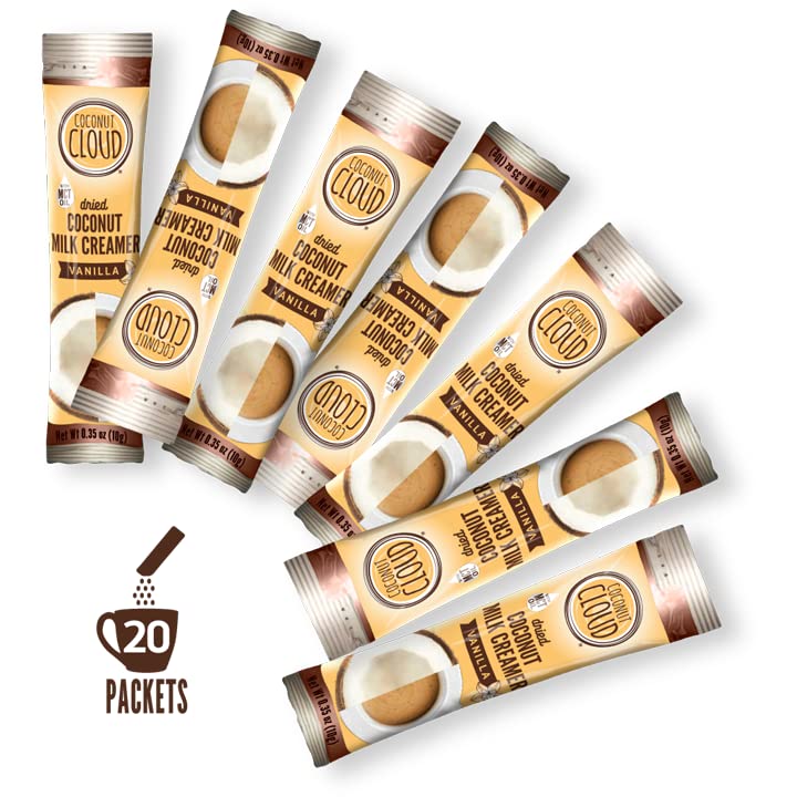 Coconut Cloud Dairy-Free Coffee Creamer – Vanilla (20 Sticks) | Vegan